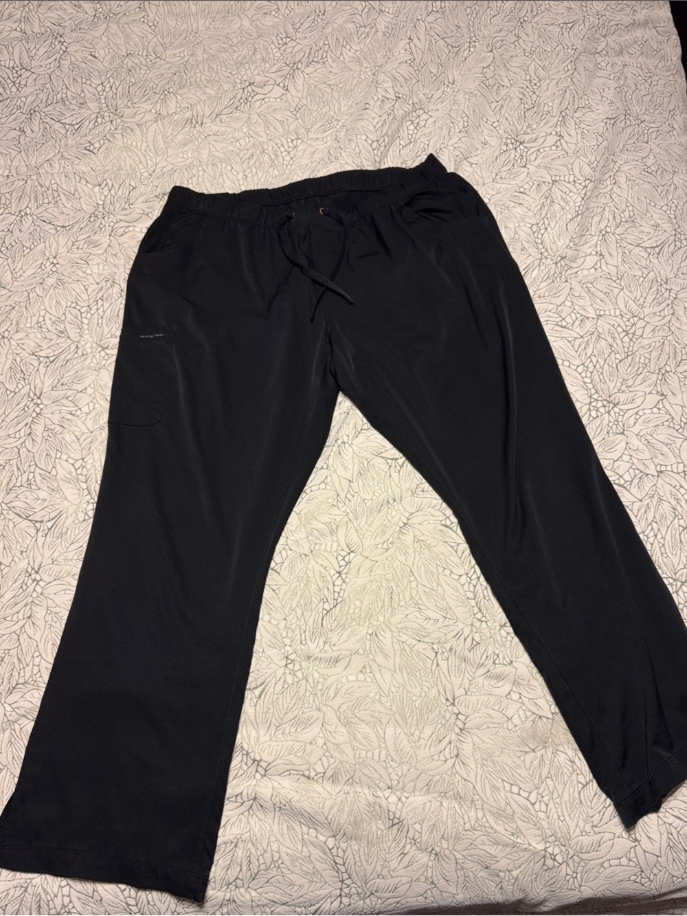 healing hands Black Straight Leg Scrub Pants - HH WORKS REBECCA STYLE